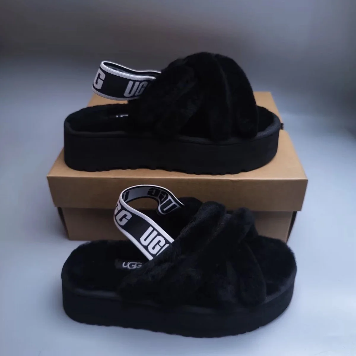 UGG Classic Short Triple Black Slippers