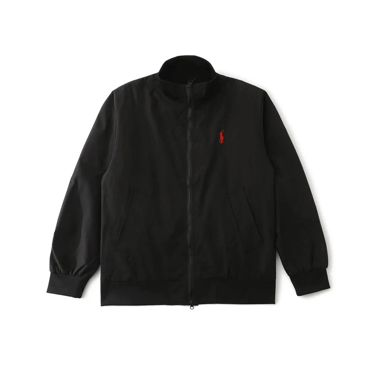 Polo Ralph Lauren Black Red Pony Bomber Jacket