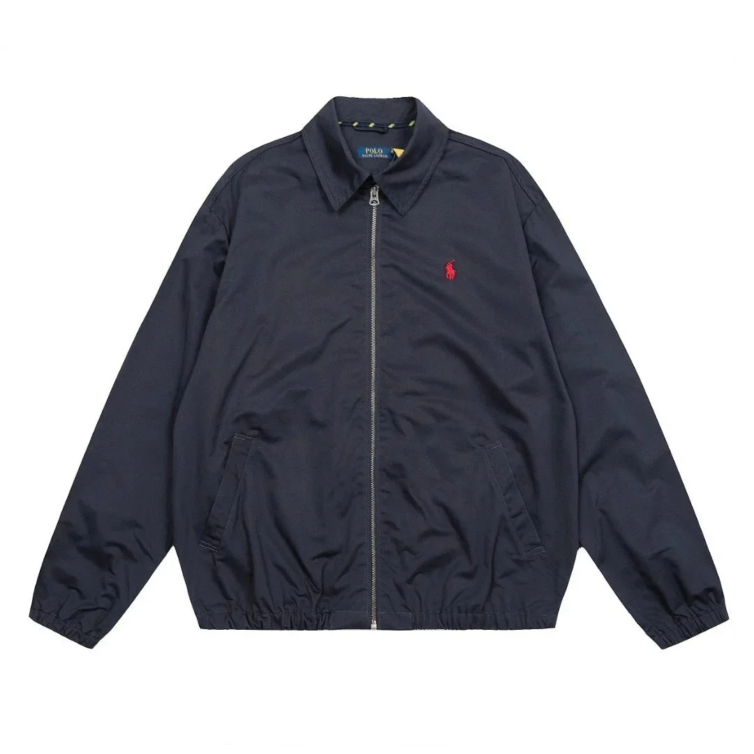 Polo Ralph Lauren Navy Red Pony Zip-Up Jacket