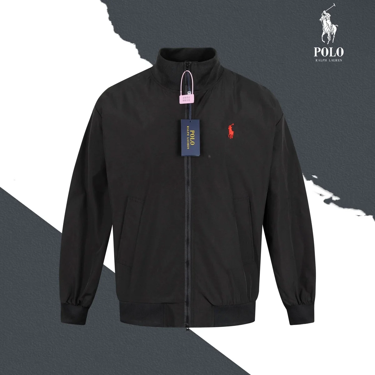 Polo Ralph Lauren Black Polo Pony Jacket