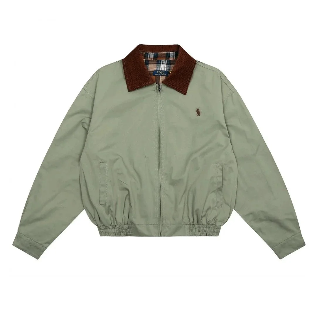 Polo Ralph Lauren Corduroy Collar Jacket Olive Green