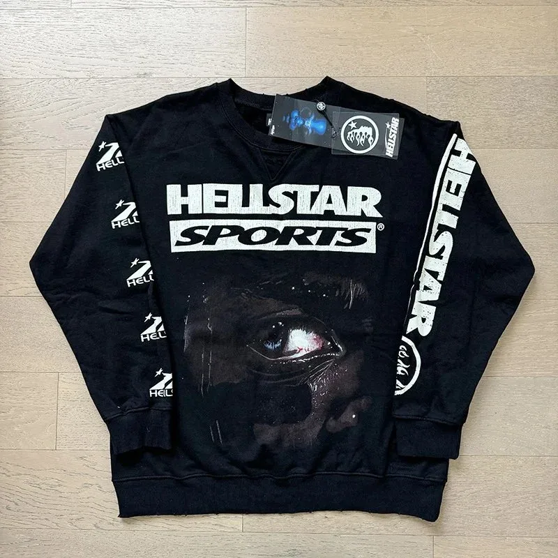 Hellstar Sports Black Eye Graphic Crewneck Sweatshirt