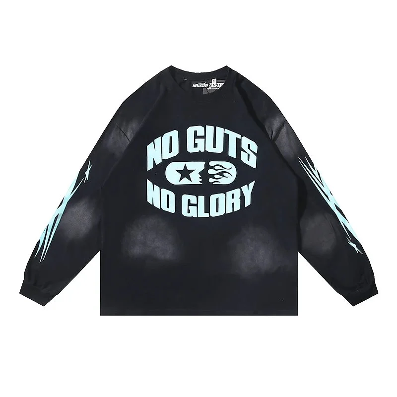Hellstar No Cuts No Glory Black Long Sleeve T-Shirt