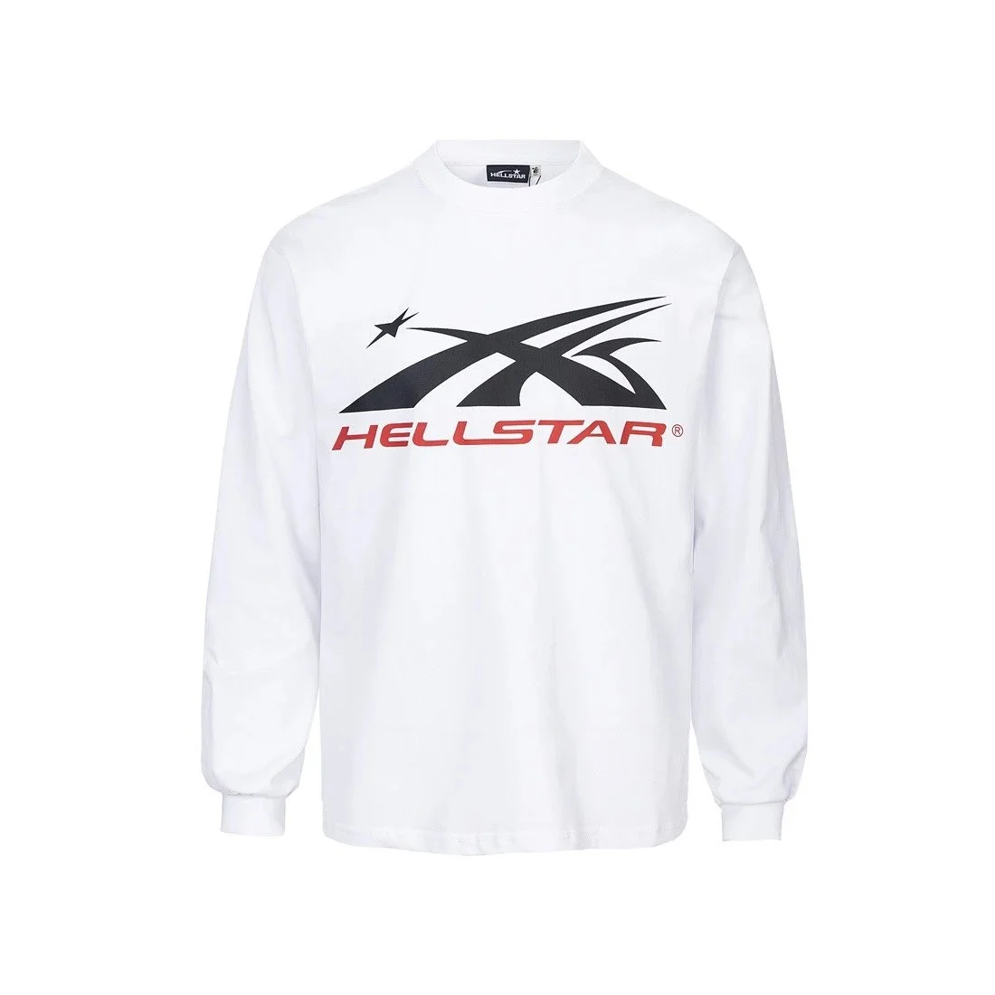 Hellstar White Logo Long Sleeve T-Shirt