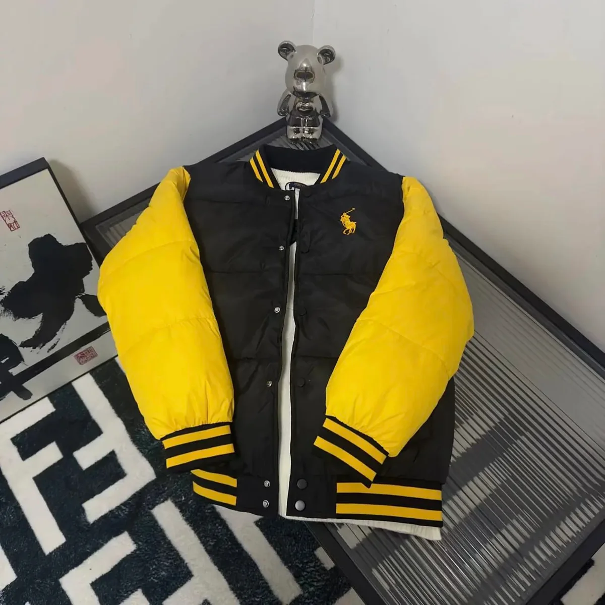 Polo Ralph Lauren Black & Yellow Bomber Jacket
