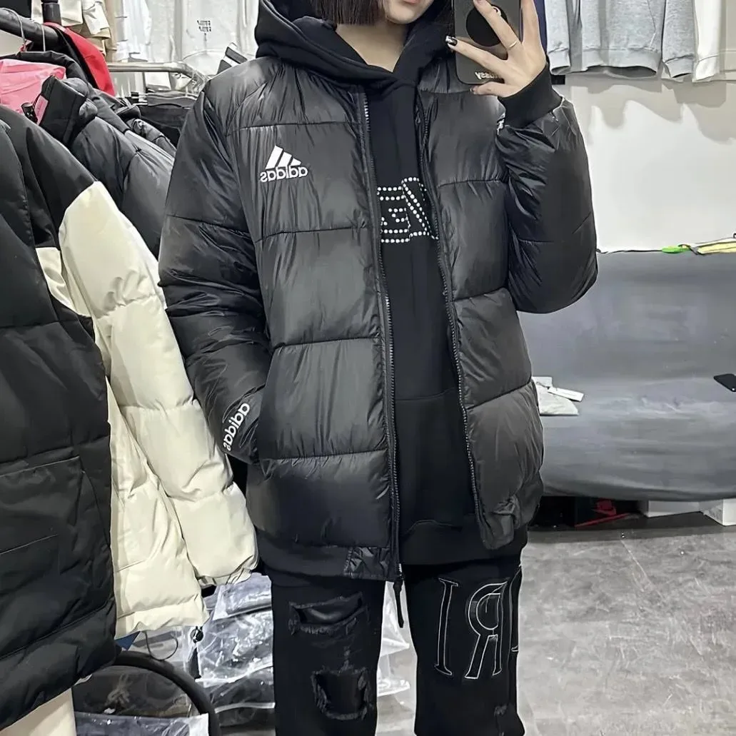 Adidas Classic Football Black Puffer Jacket