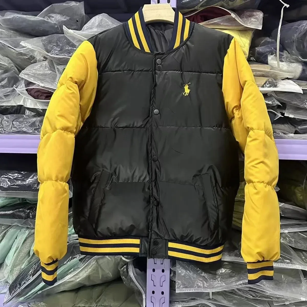 Polo Ralph Lauren Black & Yellow Bomber Jacket