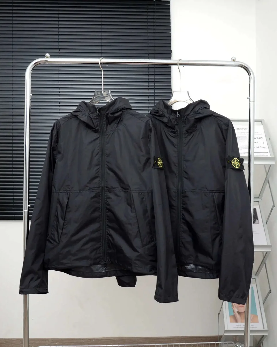 Stone Island Shadow Project Black Hooded Jacket