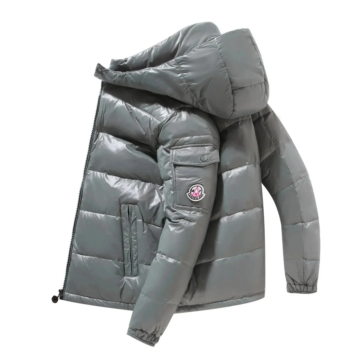 Moncler Maya Grey Hooded Parka