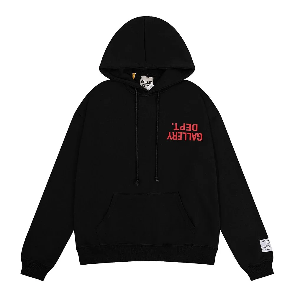 Gallery Dept. Black Red Art Hoodie