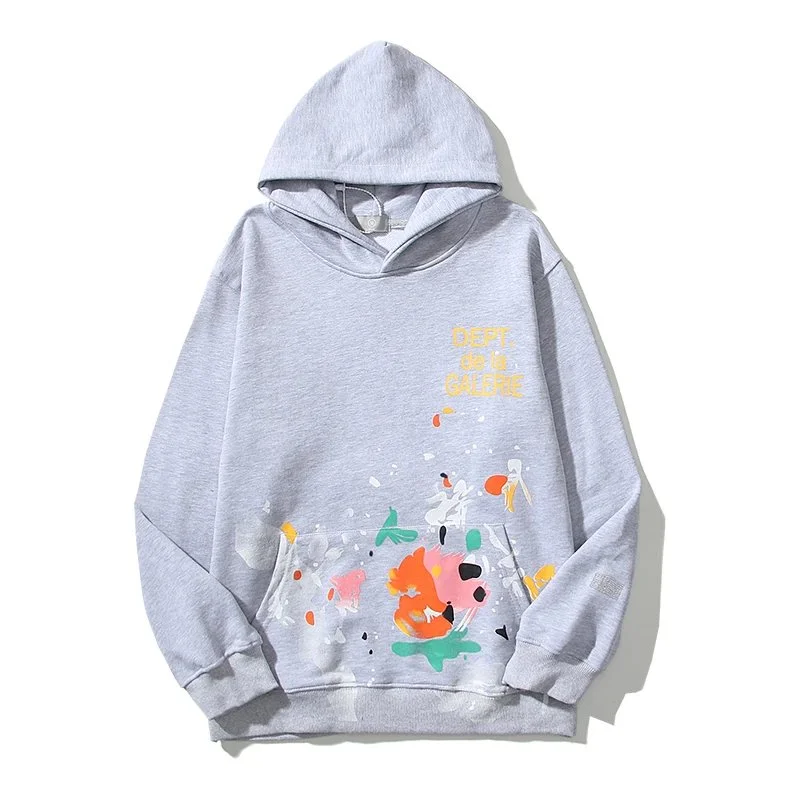 Gallery Dept. Dept De La Galerie Grey Paint Splatter Hoodie