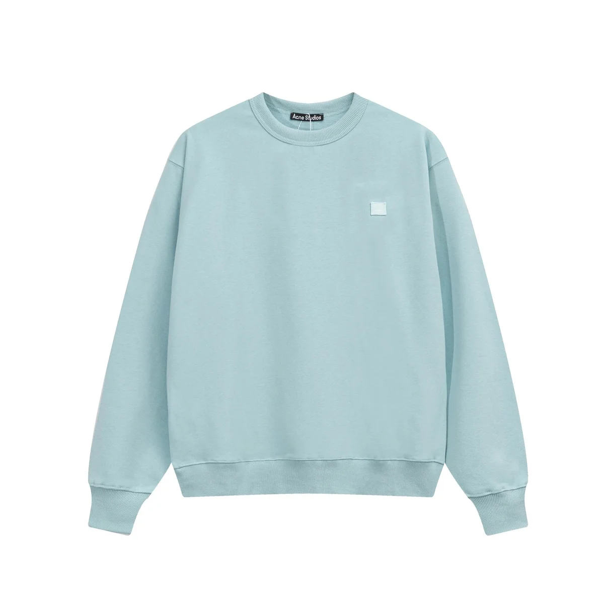 Acne Studios Face Light Blue Crewneck Sweatshirt