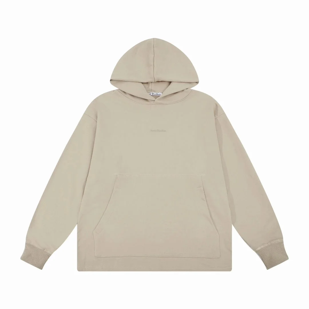 Acne Studios Face Beige Oversized Hoodie