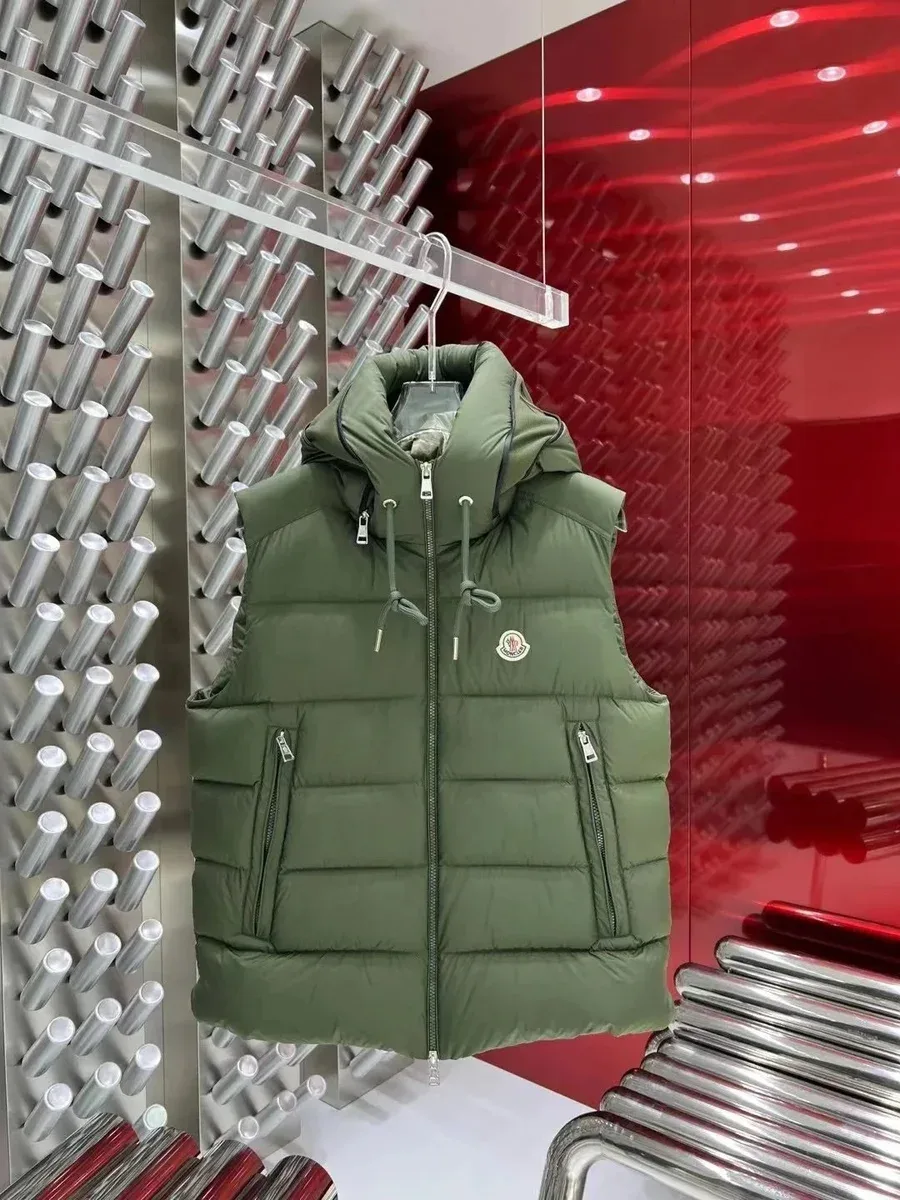Moncler Maya Olive Green Puffer Vest