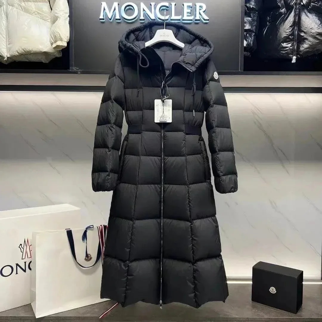 Moncler Black Long Puffer Coat