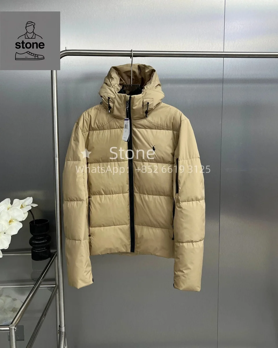 Polo Ralph Lauren Beige Hooded Puffer Jacket