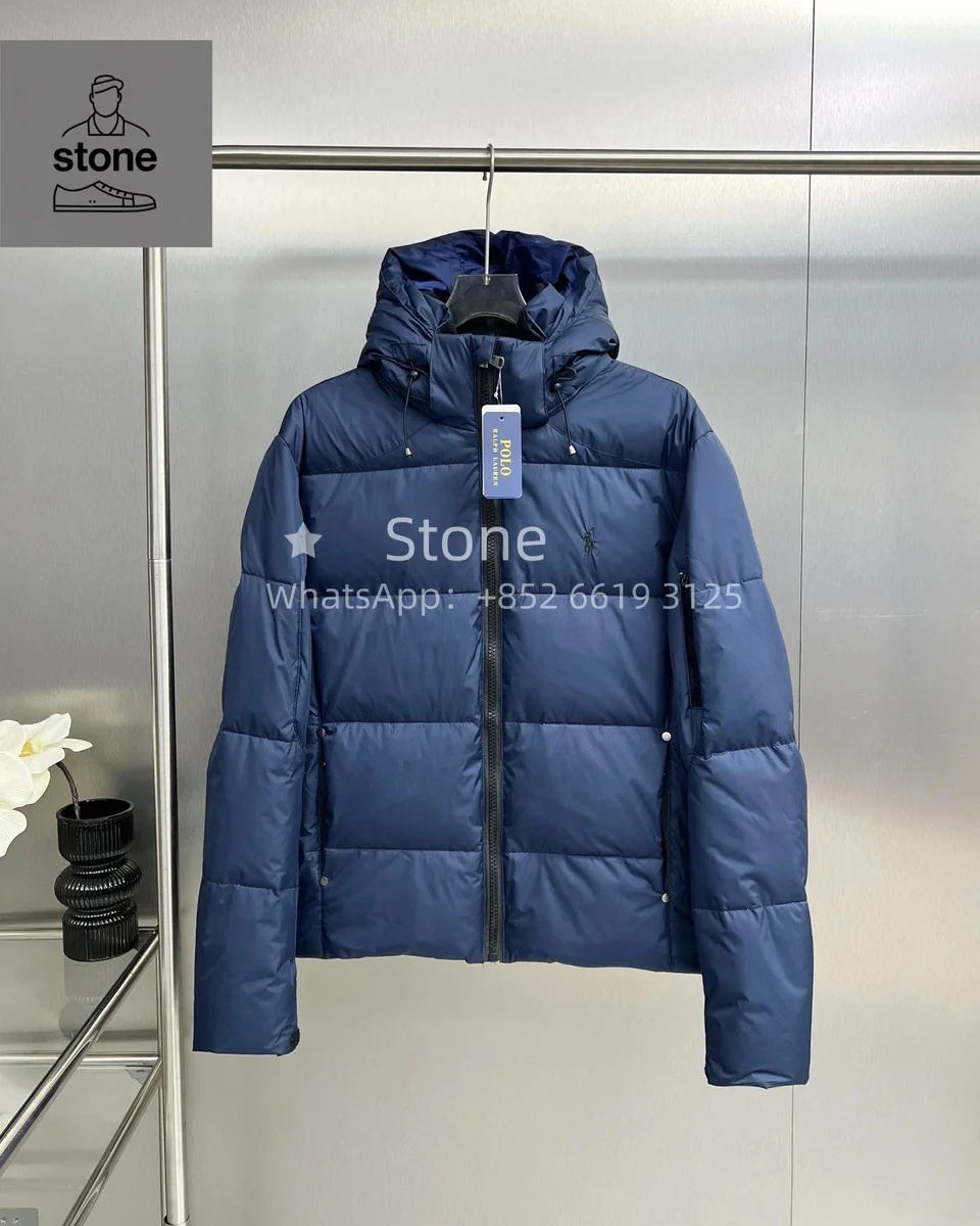 Polo Ralph Lauren Navy Hooded Puffer Coat