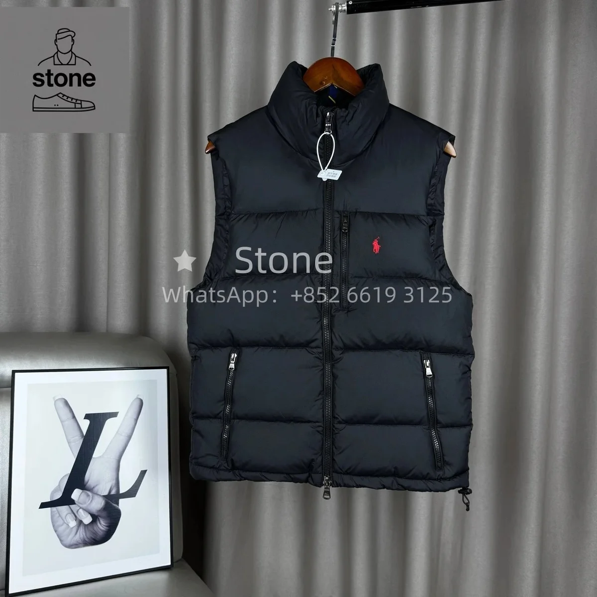 Polo Ralph Lauren Black Polo Pony Vest