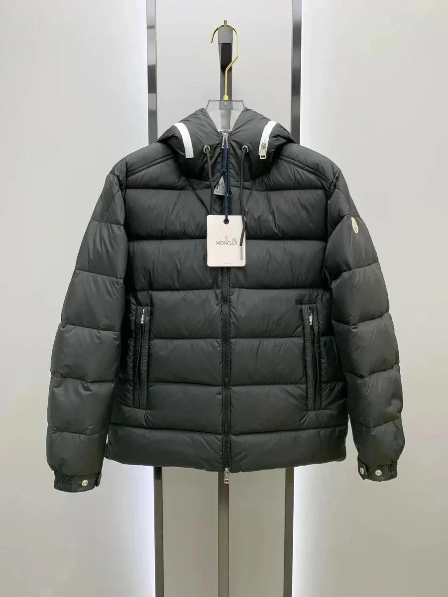 Moncler Black Hooded Puffer Jacket