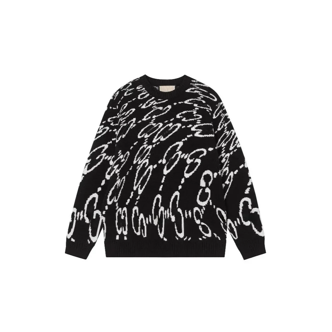 Gucci GG Supreme Black & White Knit Sweater