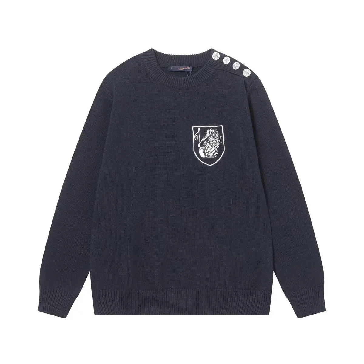 Louis Vuitton Tabi Navy Embroidered Sweater