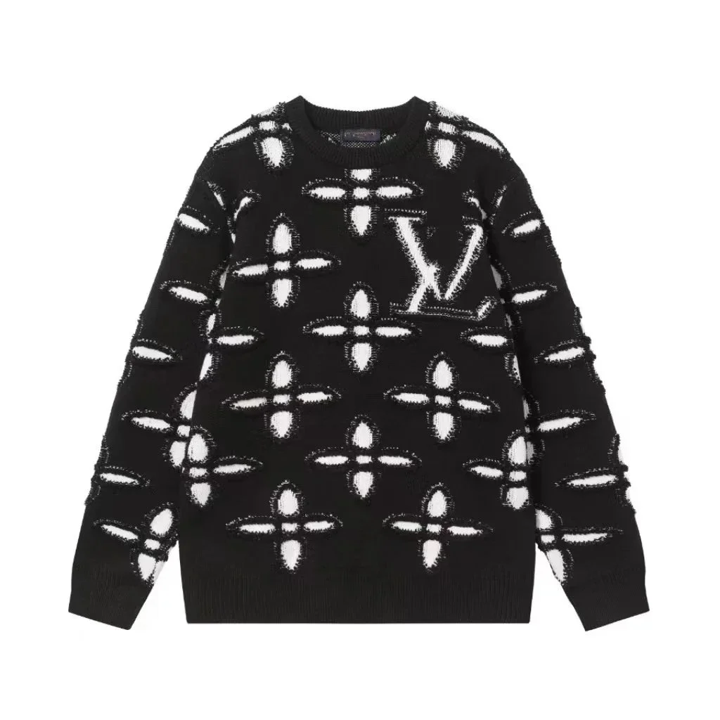 Louis Vuitton Monogram Crewneck Sweater Black/White