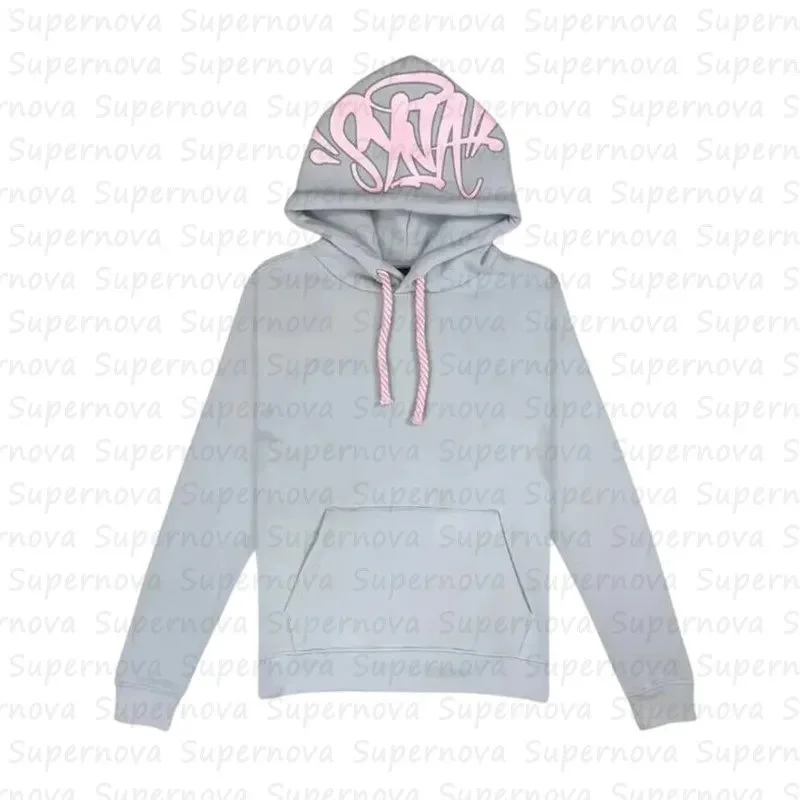 Unisex Grey/Pink '02 Hoodie with Graffiti Logo