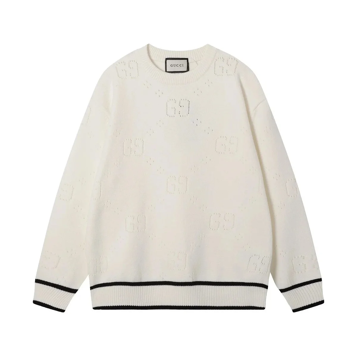 Gucci GG Monogram White Sweater