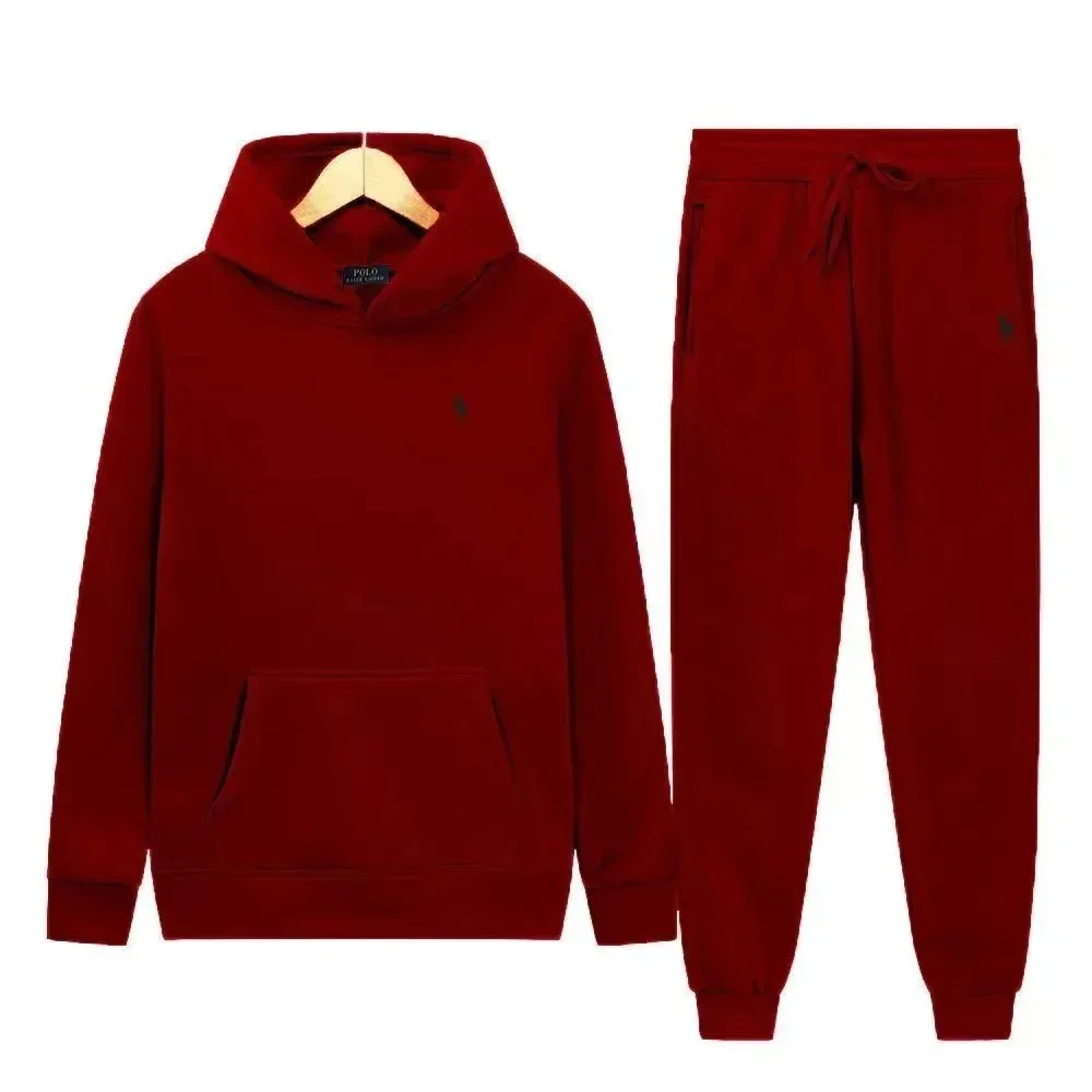 Polo Ralph Lauren Red Hoodie & Jogger Set