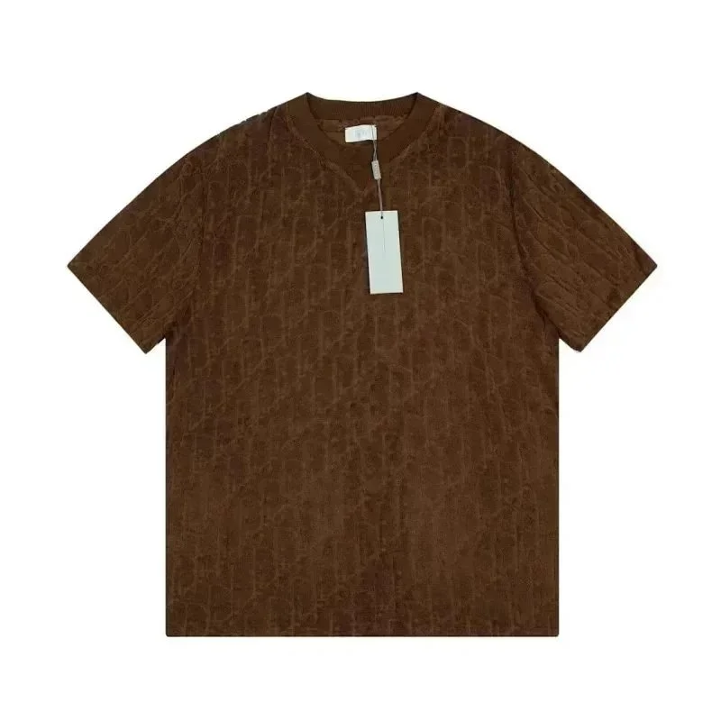 Unisex Brown Dior Monogram T-Shirt