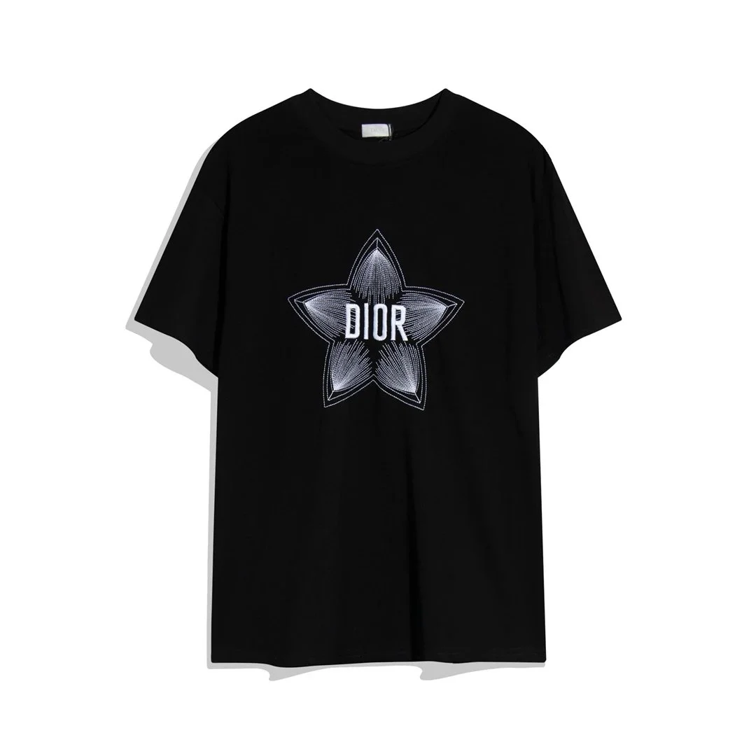 Dior Black Star Print T-Shirt