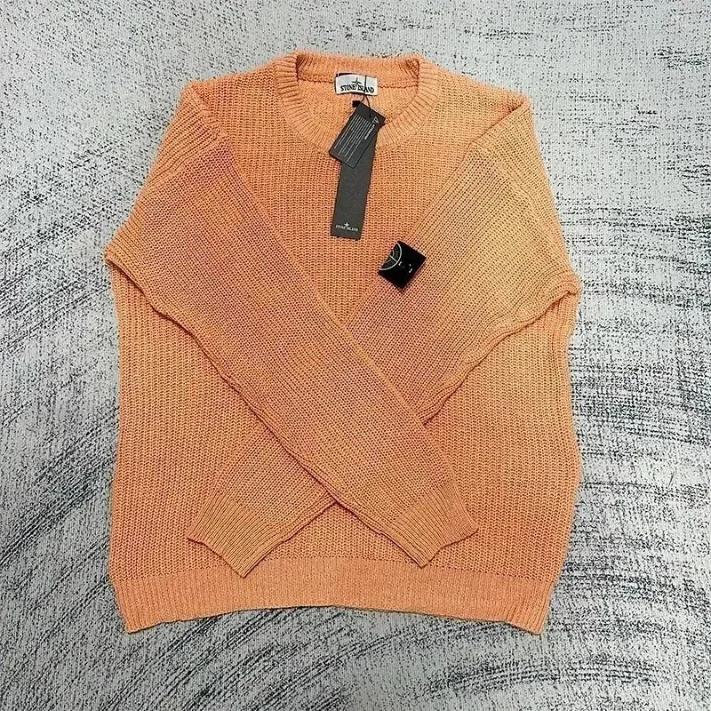Stone Island 68-15 Orange Knit Sweater