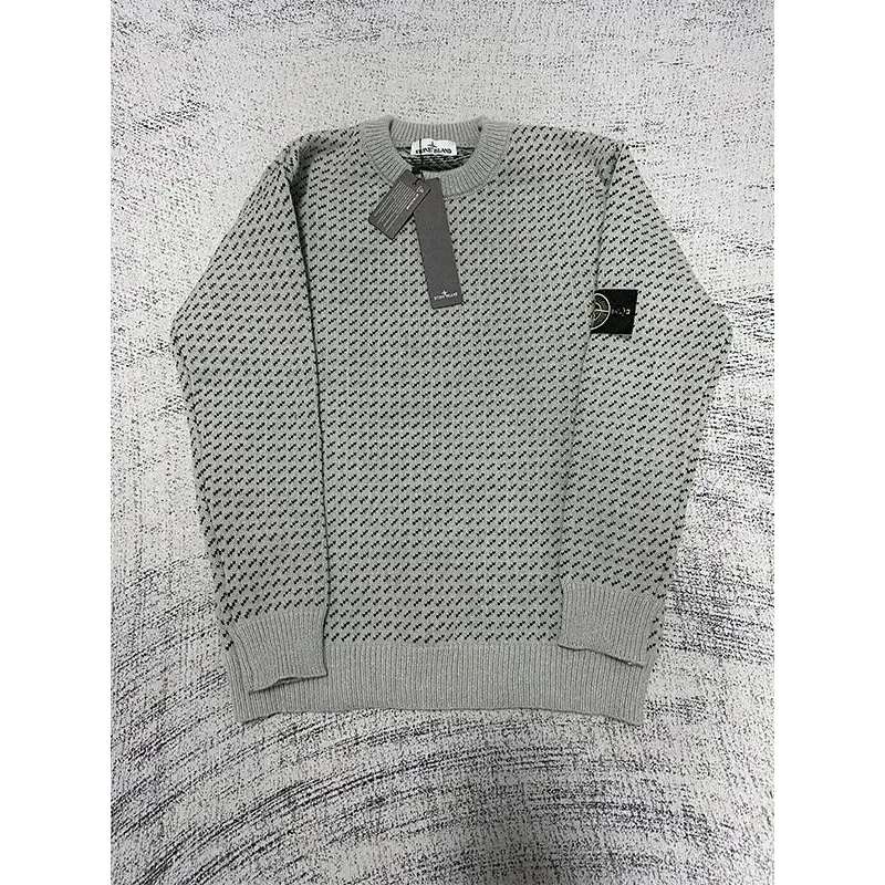 Stone Island 68-15 Grey Knit Sweater
