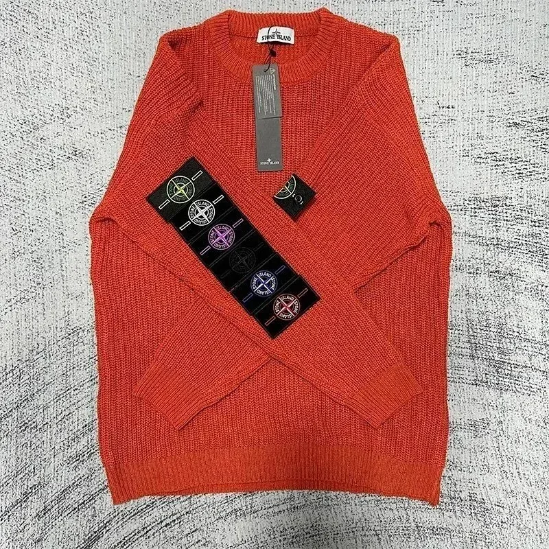 Stone Island 68-15 Orange Crewneck Sweater