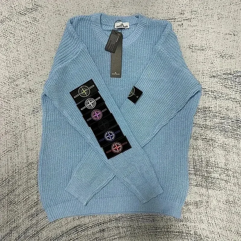 Stone Island 68-15 Light Blue Sweater
