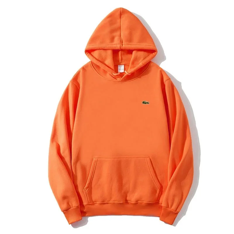 Lacoste Orange Crocodile Hoodie Sweatshirt