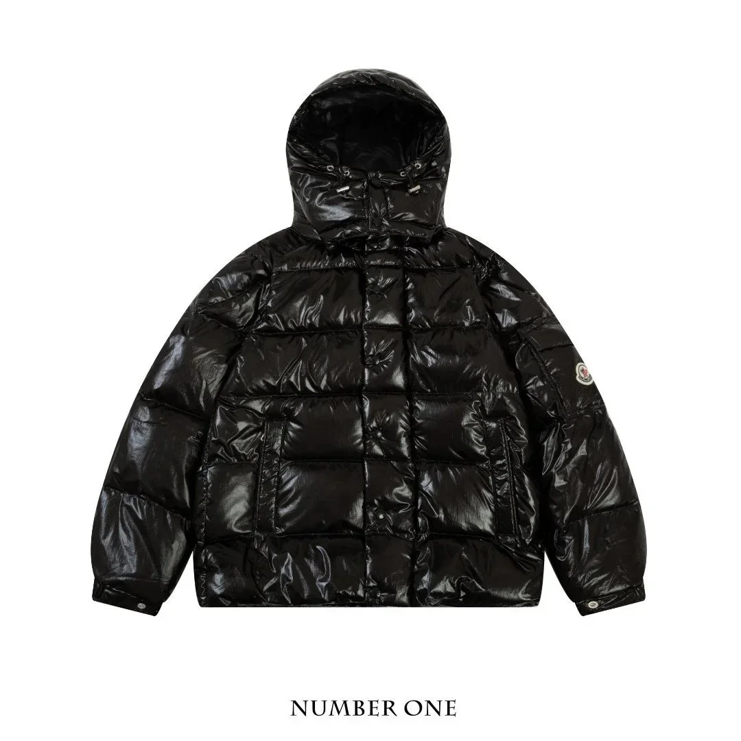 Moncler Maya Black Glossy Puffer Jacket