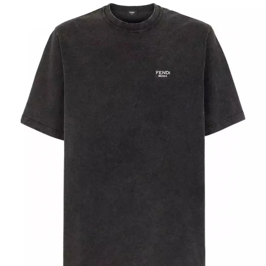 Fendi 10 Black 005 Classic Logo T-Shirt