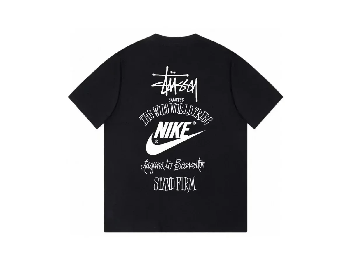 Stussy x Nike Laguna to Beaverton Stand Firm T-Shirt Black