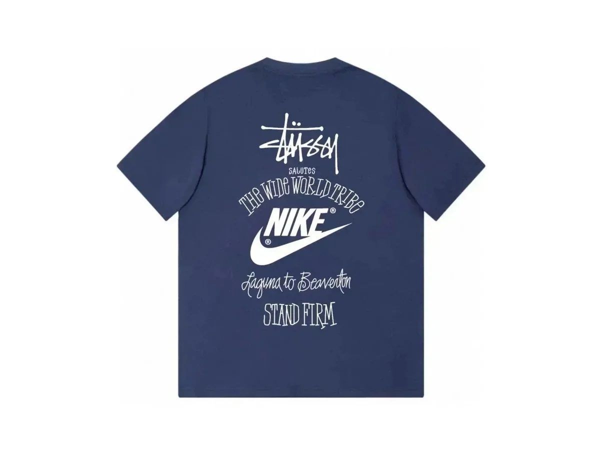 Nike Stussy Laguna to Beaverton Navy T-Shirt