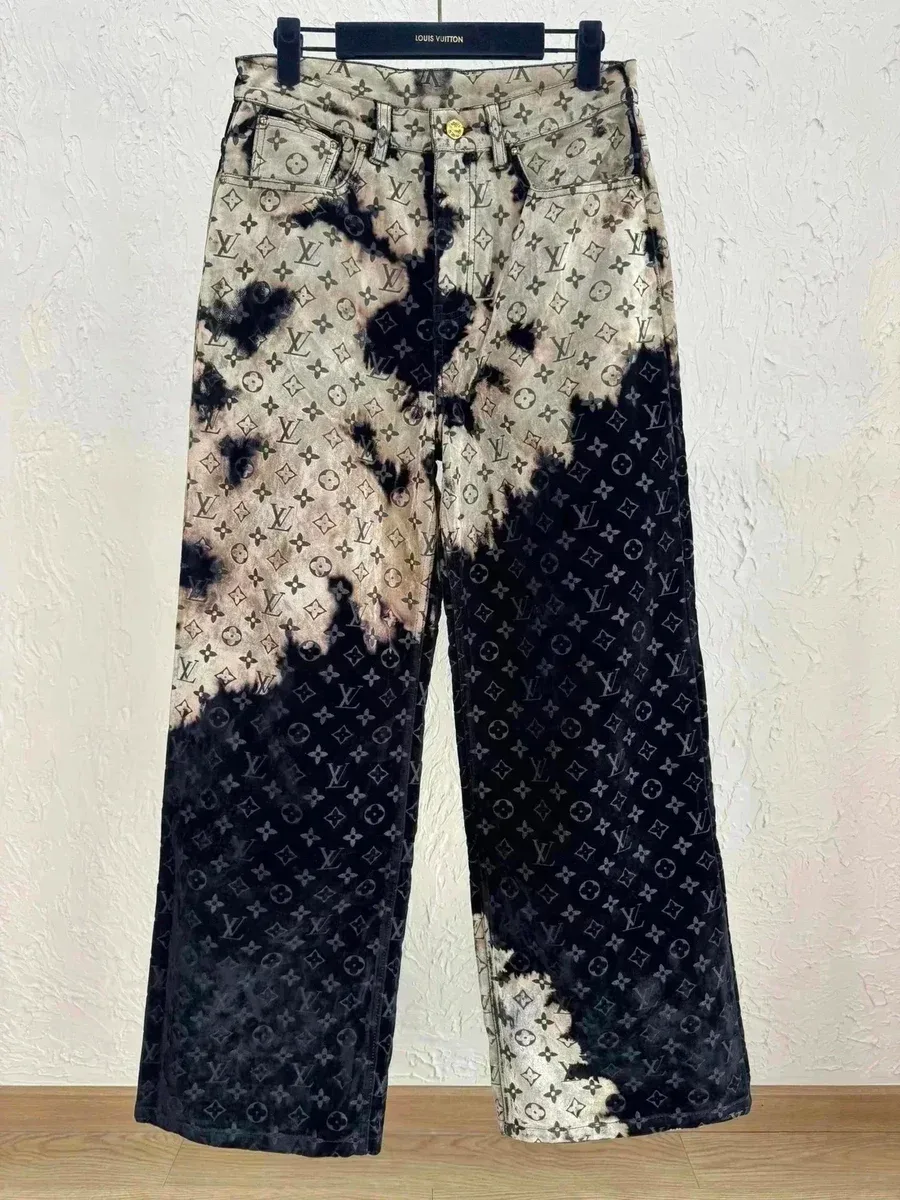 Louis Vuitton Neverfull Tie-Dye Jeans