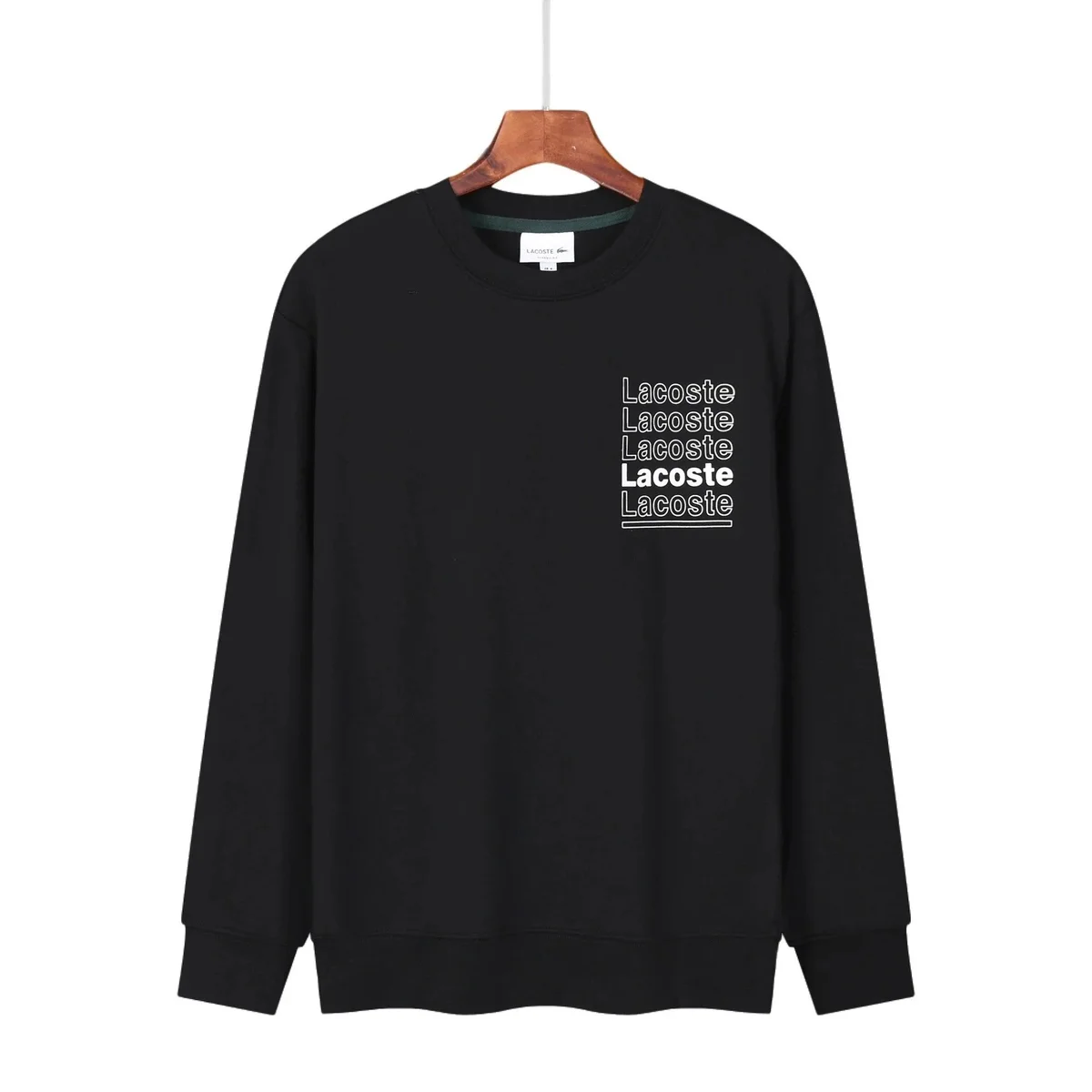 Lacoste Black Lacoste Logo Long Sleeve T-Shirt