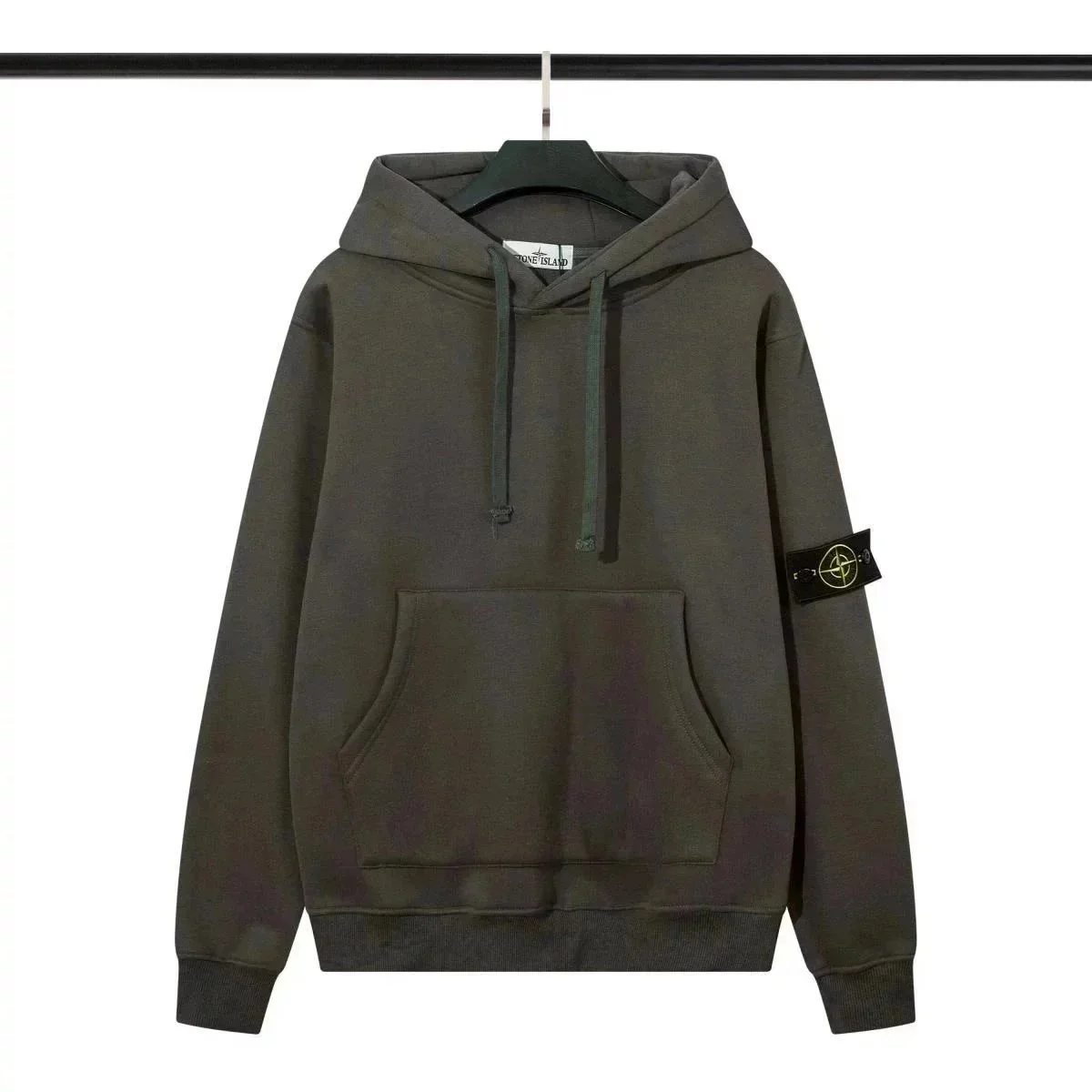 Stone Island 68-15 Hoodie Olive Green Sweatshirt