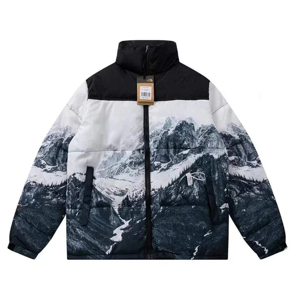 The North Face Nuptse Mountain Print Parka