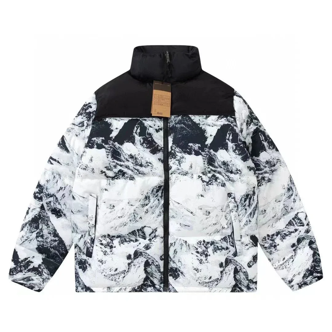 Mountain Print Parka Jacket Snow Mountain IV Winter Coat