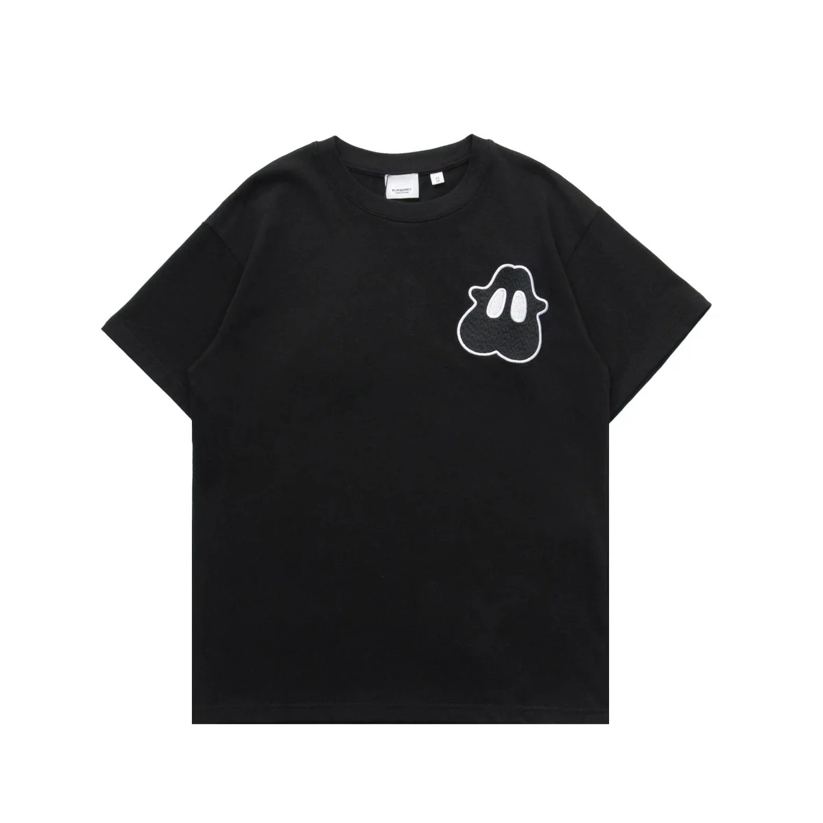 Burberry Black Ghost Embroidery T-Shirt