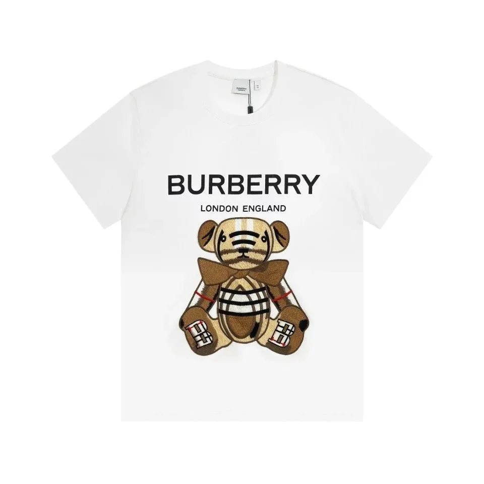Burberry White Bear Graphic T-Shirt
