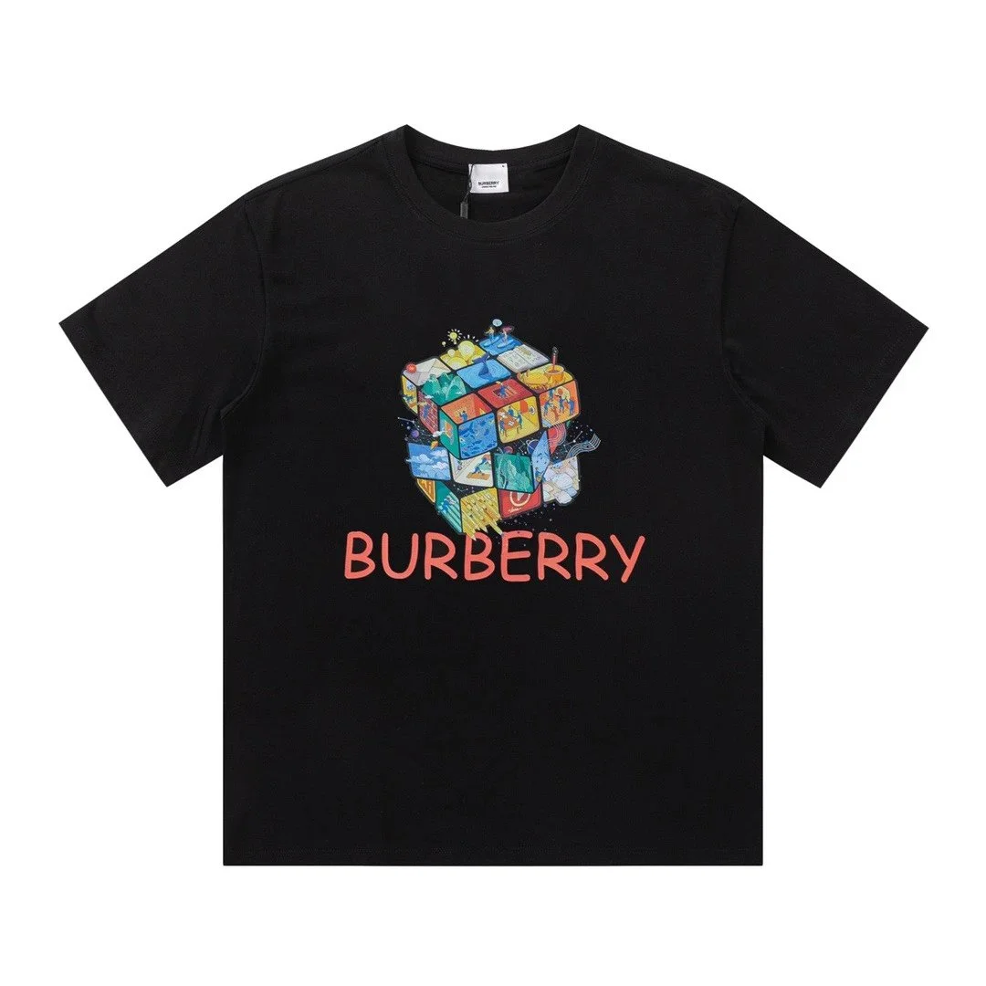 Burberry Black Rubik's Cube Print T-Shirt