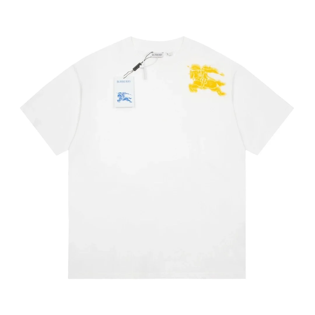 Burberry White Equestrian Knight T-Shirt