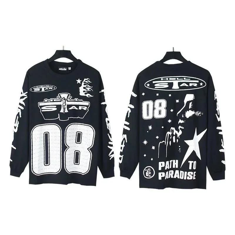 Hellstar Black '08 Path to Paradise' Long Sleeve T-Shirt